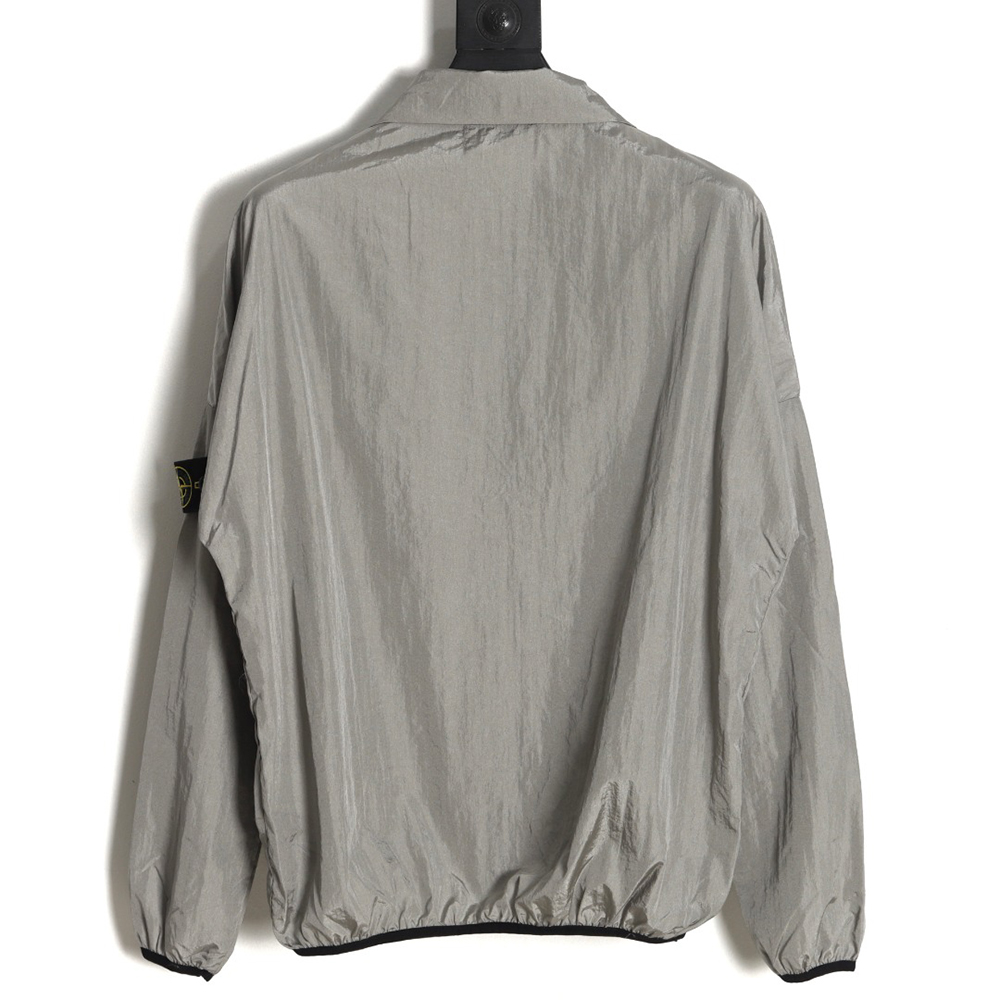 STONE ISLAND metallic nylon jacket