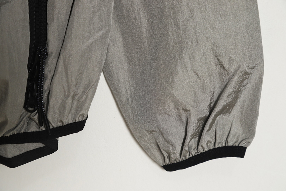 STONE ISLAND metallic nylon jacket