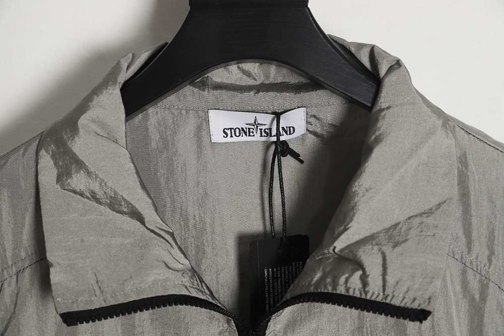 STONE ISLAND metallic nylon jacket