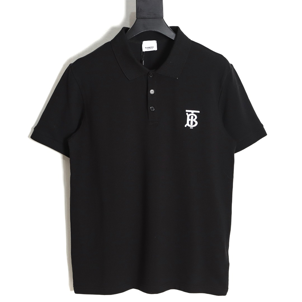 Burberry embroidered LOGO short-sleeved polo shirt
