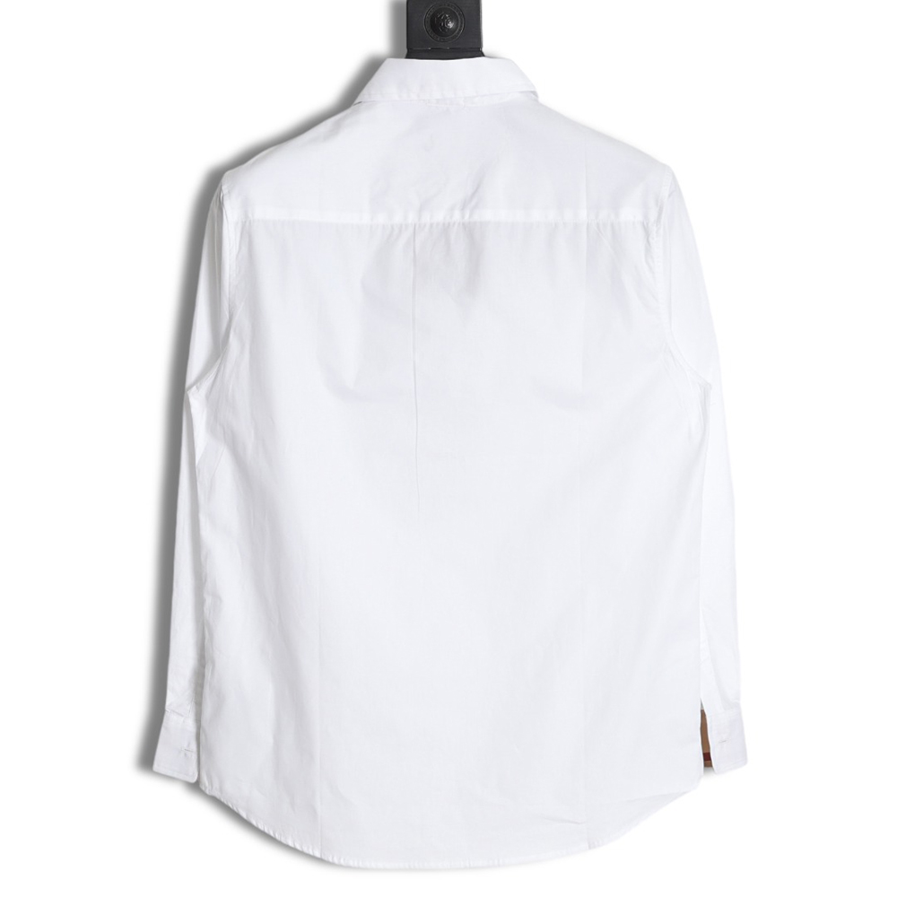 BURBERRY classic little war horse embroidered long-sleeved shirt