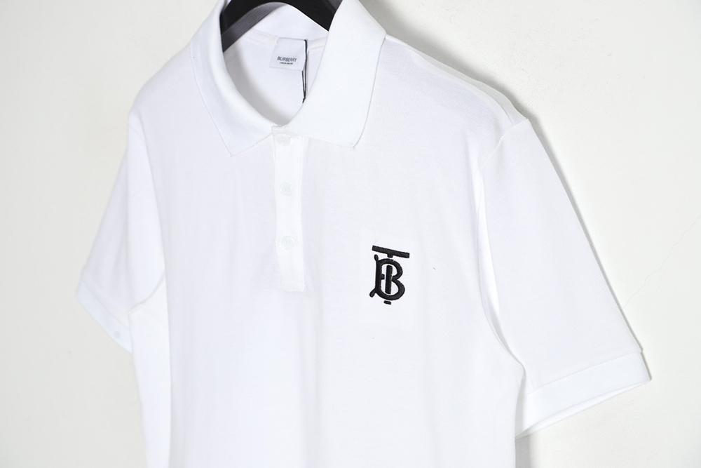 Burberry embroidered LOGO short-sleeved polo shirt