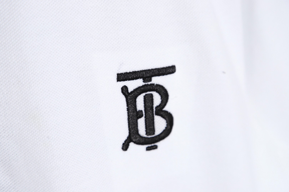Burberry embroidered LOGO short-sleeved polo shirt