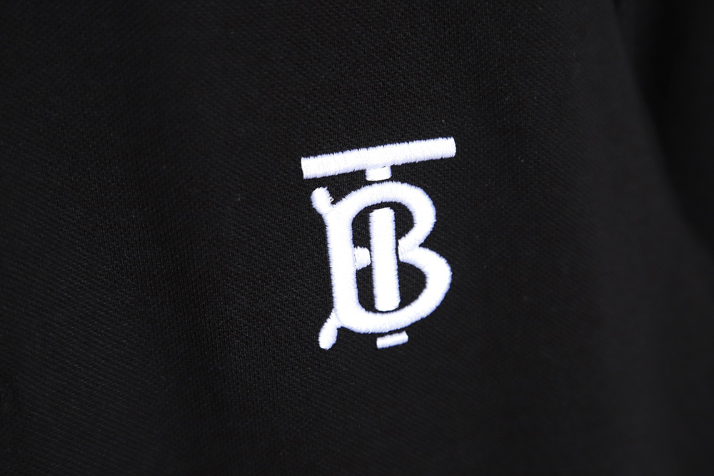Burberry embroidered LOGO short-sleeved polo shirt