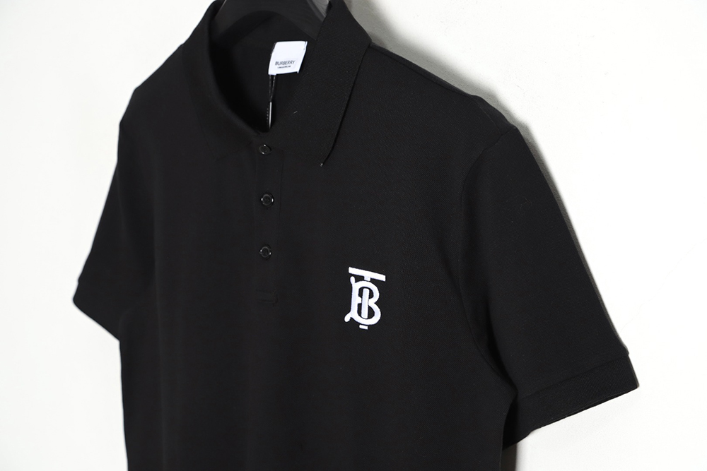Burberry embroidered LOGO short-sleeved polo shirt