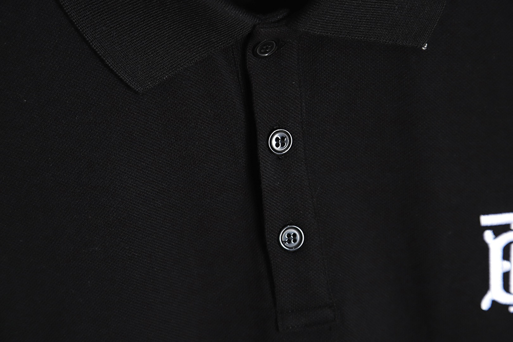 Burberry embroidered LOGO short-sleeved polo shirt