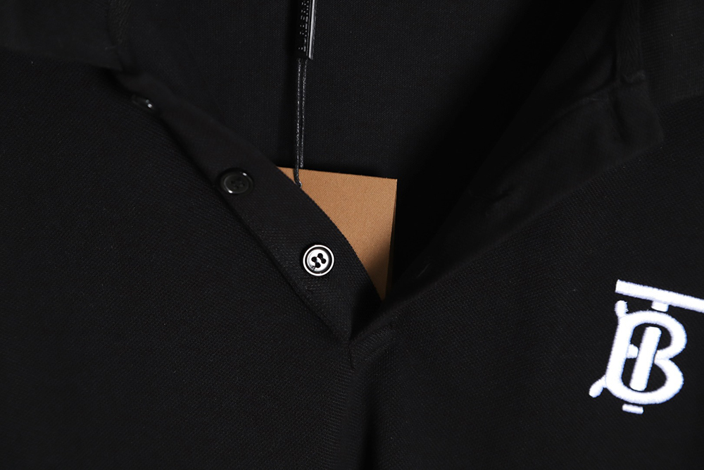 Burberry embroidered LOGO short-sleeved polo shirt