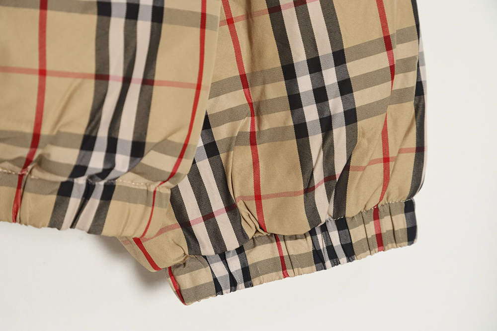BURBERRY X Supreme joint plaid war horse embroidered cotton jacket