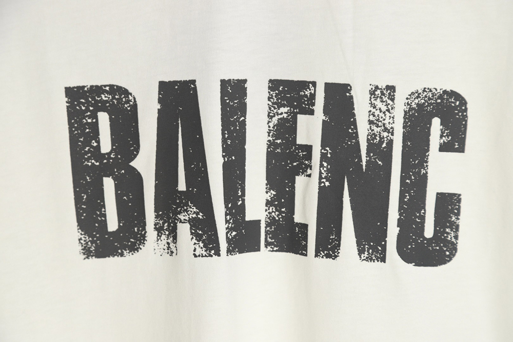 BALENCIAGA mottled letter print T-shirt