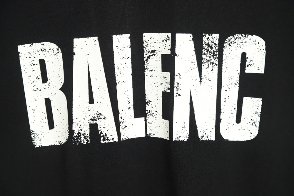 BALENCIAGA mottled letter print T-shirt
