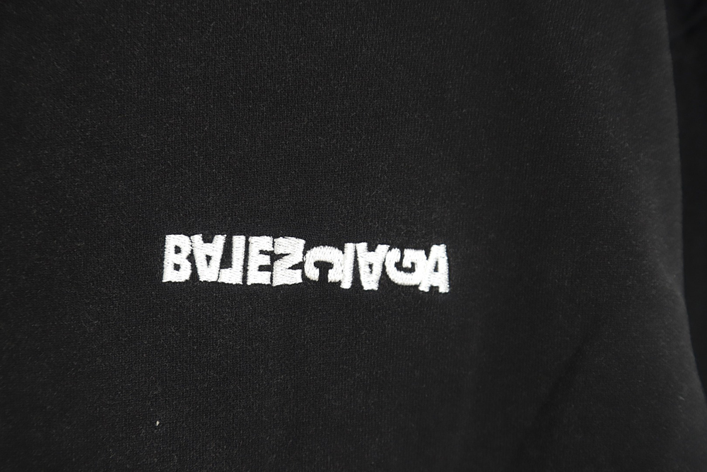 Balenciaga 22FW inverted embroidered sports zipper sweatshirt