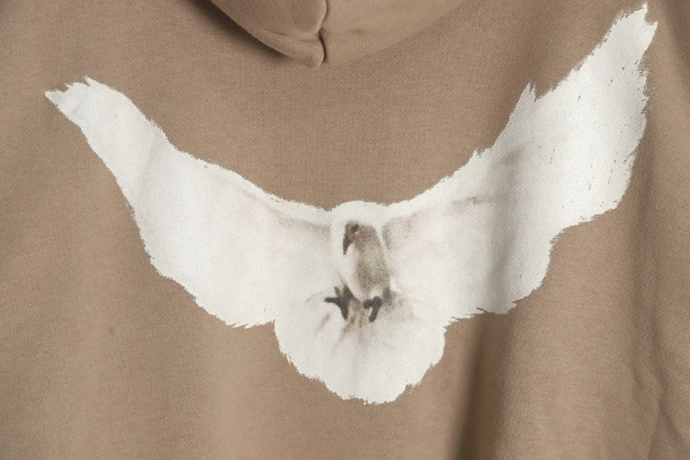 Balenciaga x YEEZY x GAP joint peace dove print hooded sweatshirt