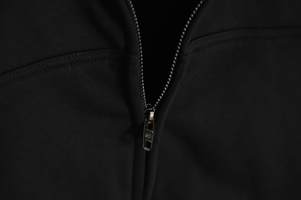 Balenciaga 23Fw laminated cola zip hooded jacket