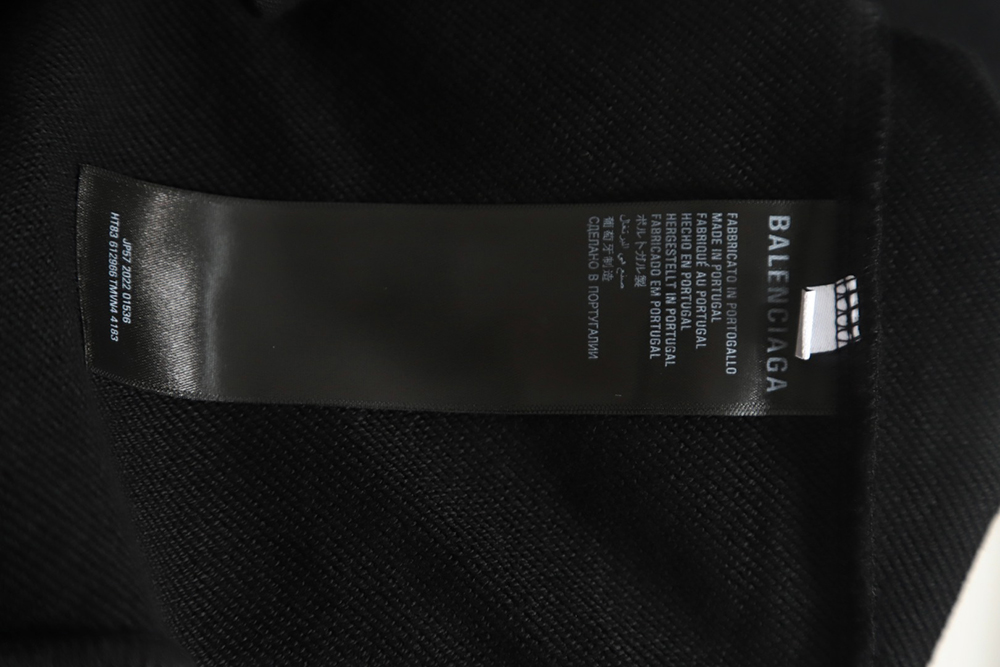 Balenciaga 23Fw laminated cola zip hooded jacket