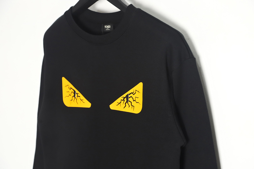 Fendi 23Fw Exploded Pattern Laminated Monster Eyes Sweatshirt