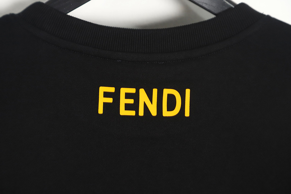 Fendi 23Fw Exploded Pattern Laminated Monster Eyes Sweatshirt