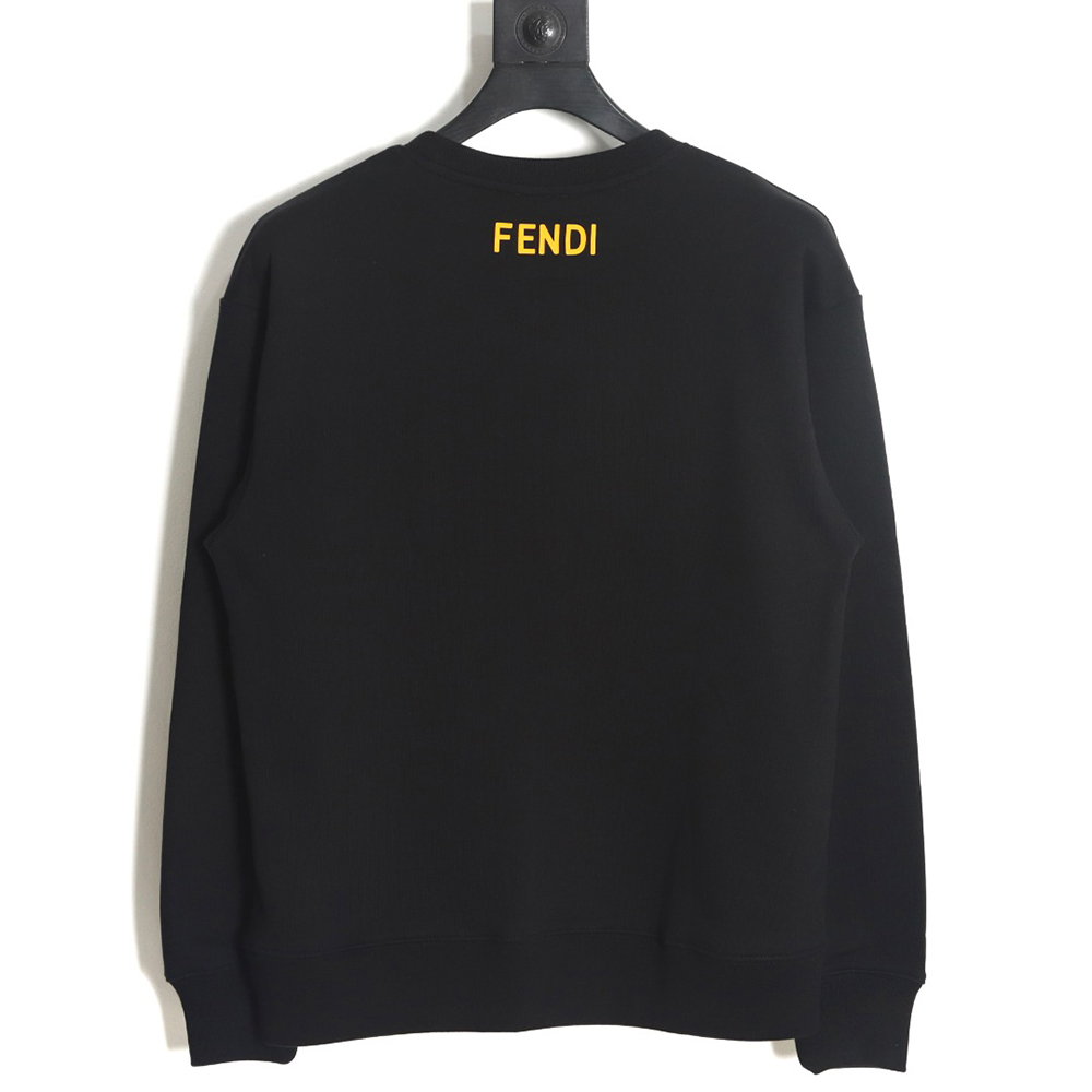 Fendi 23Fw Exploded Pattern Laminated Monster Eyes Sweatshirt