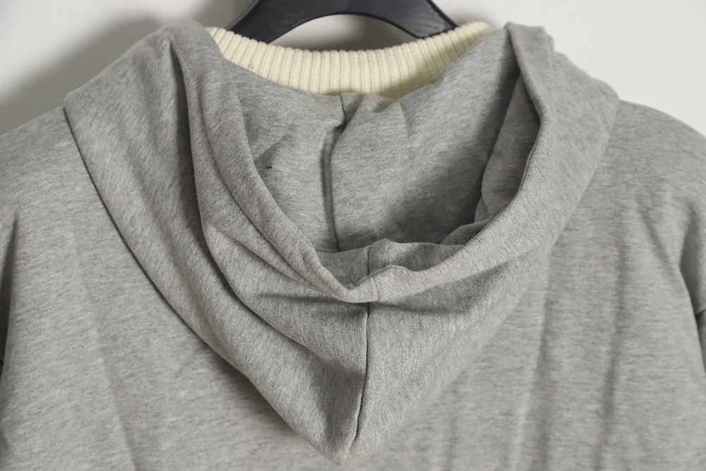 Givenchy heavy-tech knitted sweater patchwork jacket
