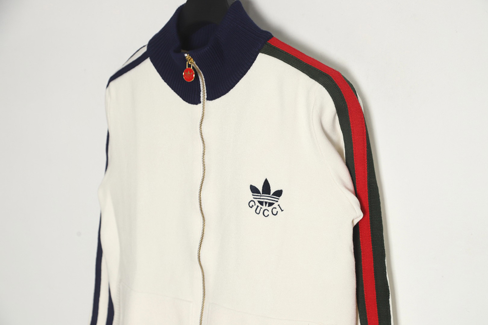 GUCCI X ADIDAS joint sports knitted woolen jacket