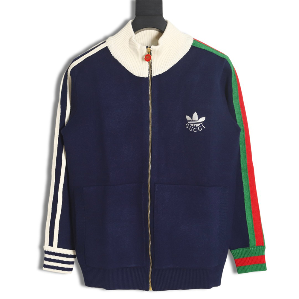 GUCCI X ADIDAS joint sports knitted woolen jacket