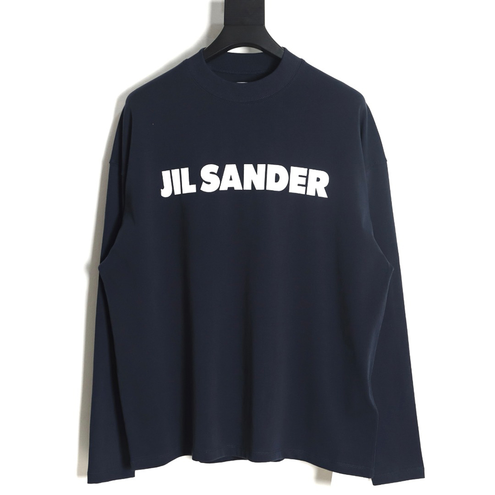 JIL SANDER 23FW classic chest letter print long-sleeved T-shirt