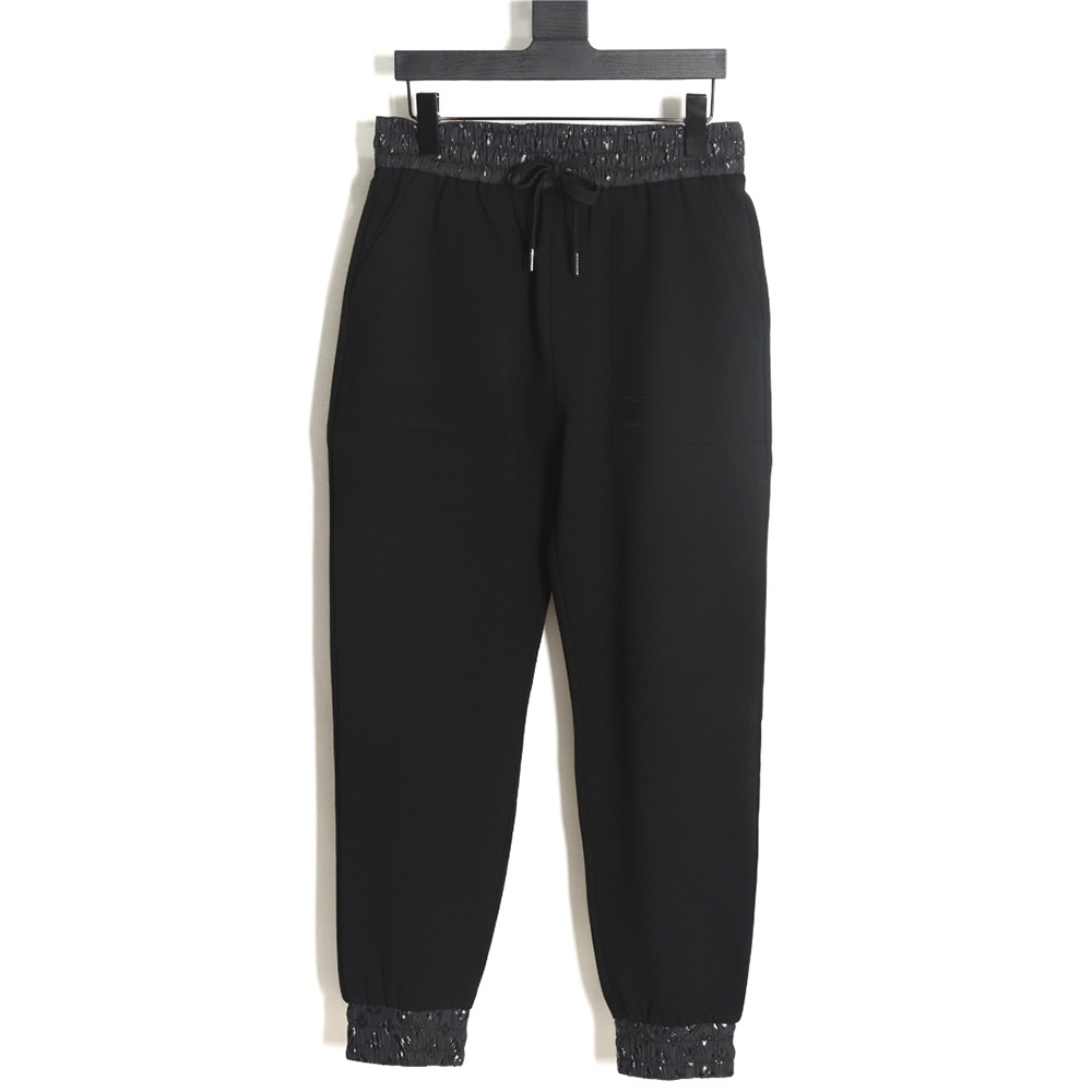 Louis Vuitton 23Fw catwalk style embroidered logo trousers