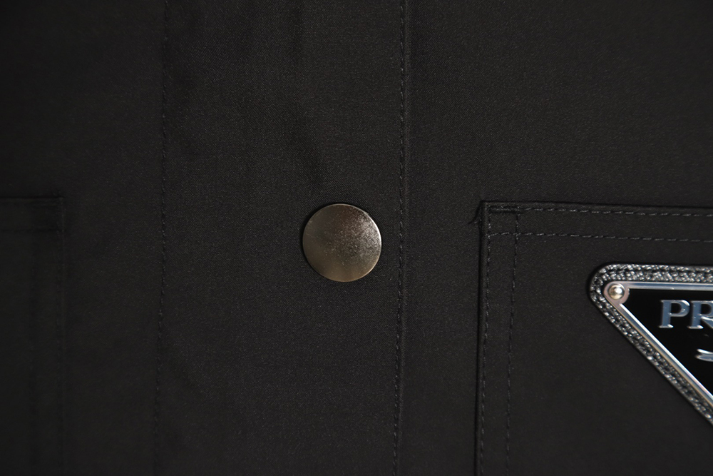 PRADA 23SS corduroy collar work zipper jacket