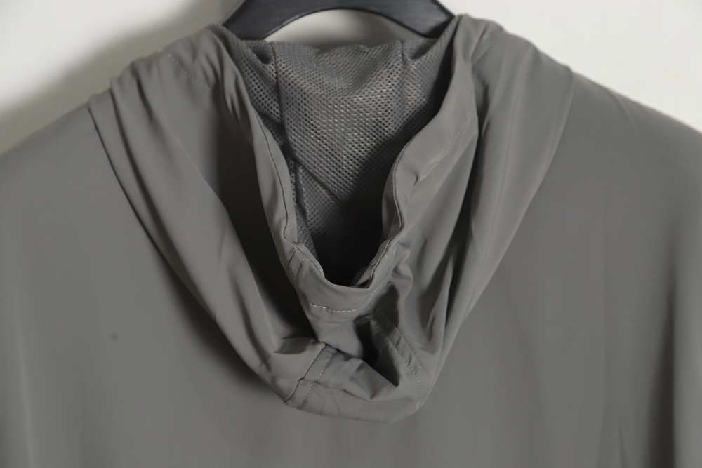 Prada triangle logo hooded jacket