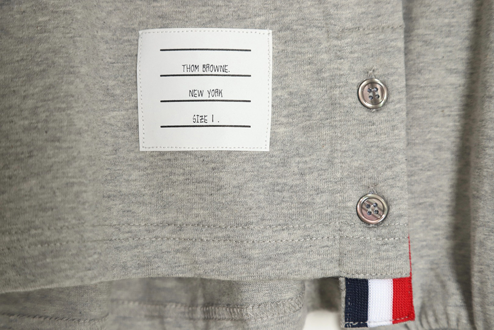 Thom Browne four-bar crew neck long sleeves