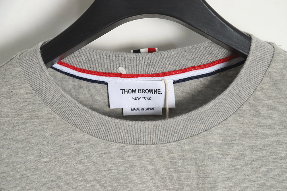 Thom Browne four-bar crew neck long sleeves