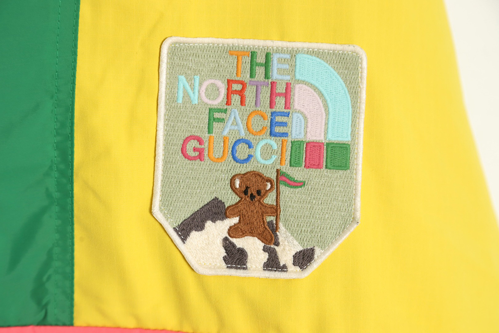 THE NORTH FACE x GUCCI joint series color-blocked cotton jacket