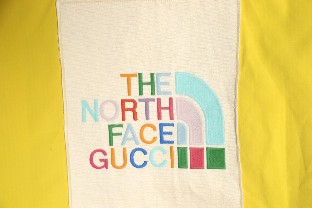 THE NORTH FACE x GUCCI joint series color-blocked cotton jacket