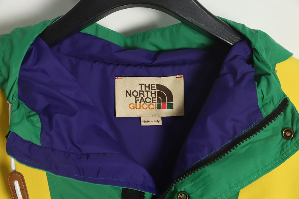THE NORTH FACE x GUCCI joint series color-blocked cotton jacket