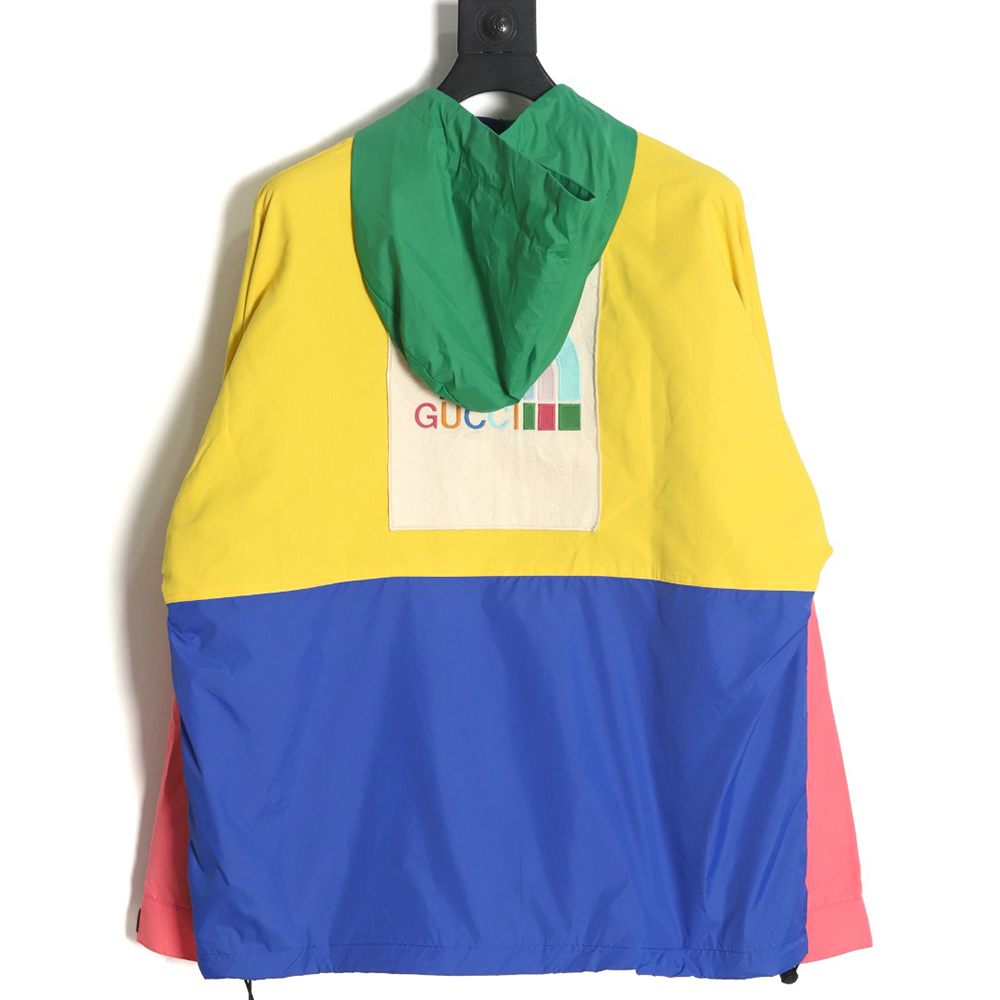 THE NORTH FACE x GUCCI joint series color-blocked cotton jacket