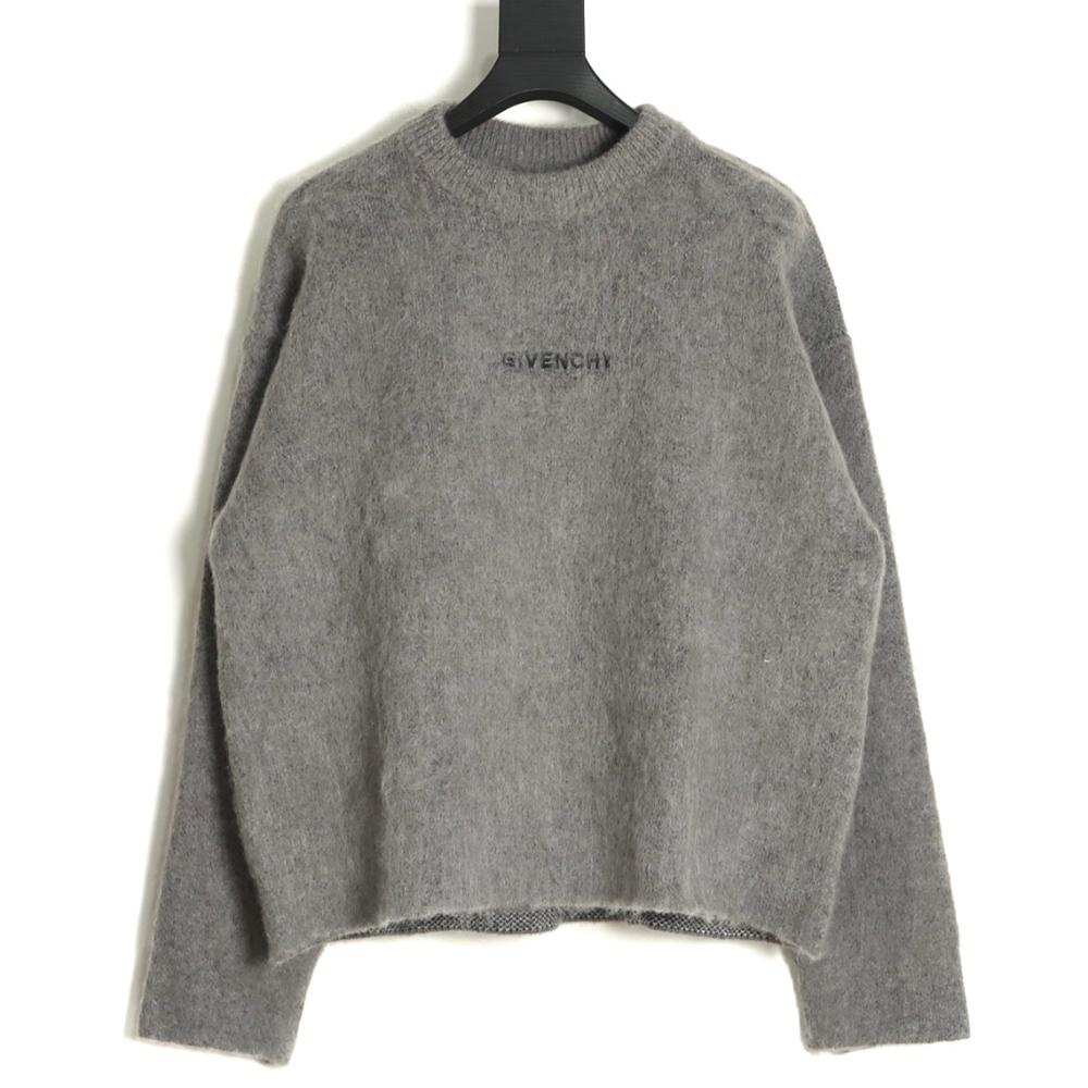 Givenchy 21FW dog head mohair crew neck sweater
