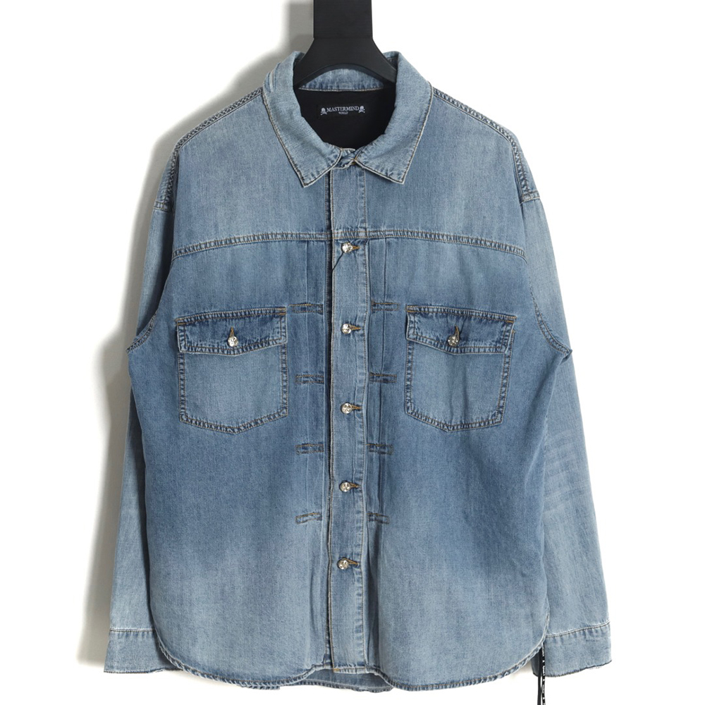 Mastermind Japan 23FW destroyed washed denim jacket