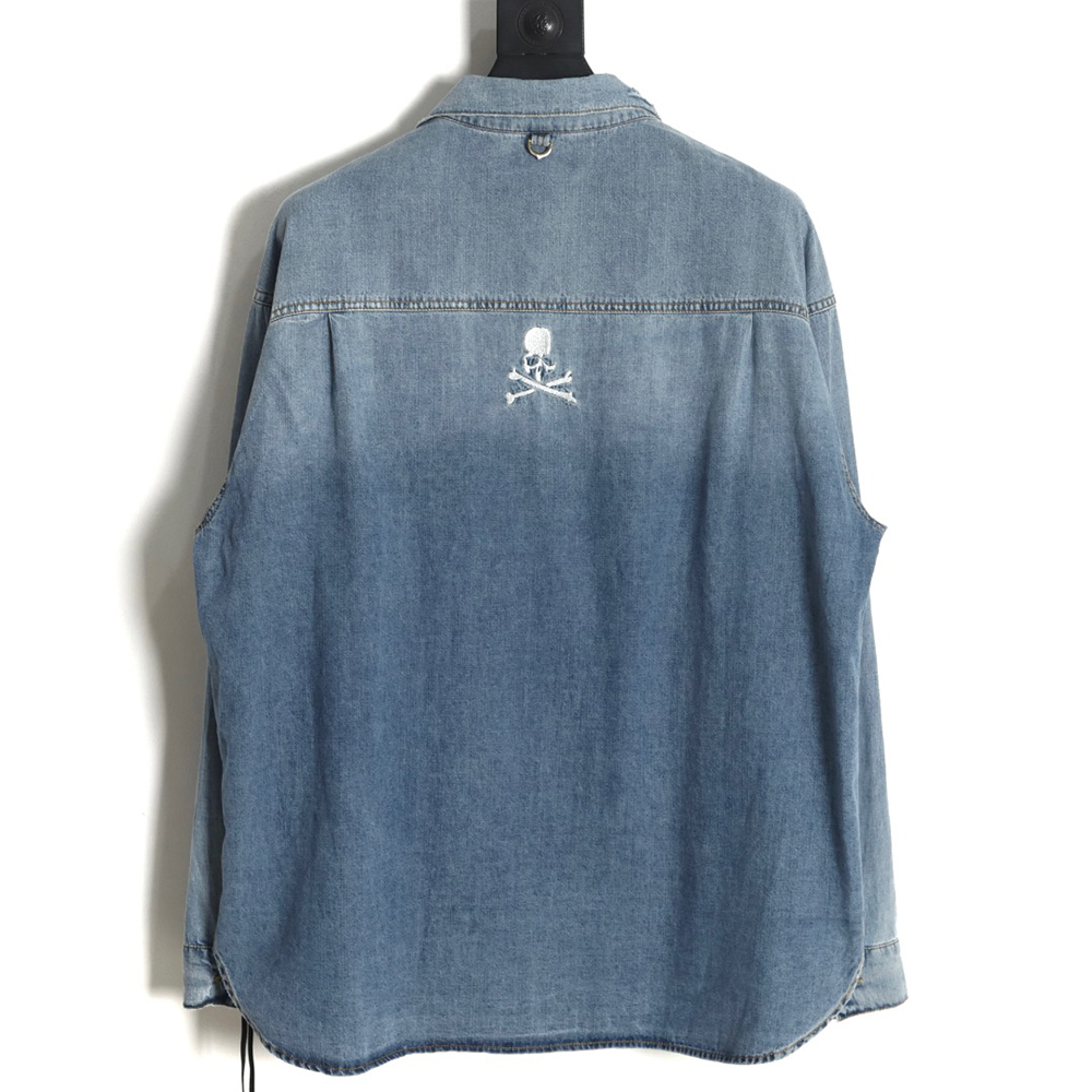 Mastermind Japan 23FW destroyed washed denim jacket