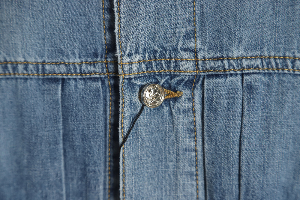 Mastermind Japan 23FW destroyed washed denim jacket