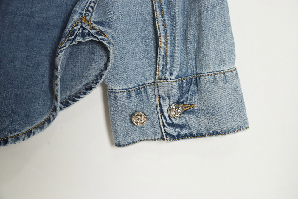 Mastermind Japan 23FW destroyed washed denim jacket