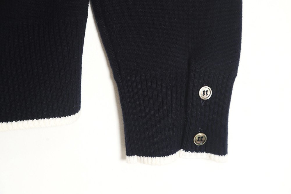 Thom Browne 23FW plaid dachshund cardigan sweater