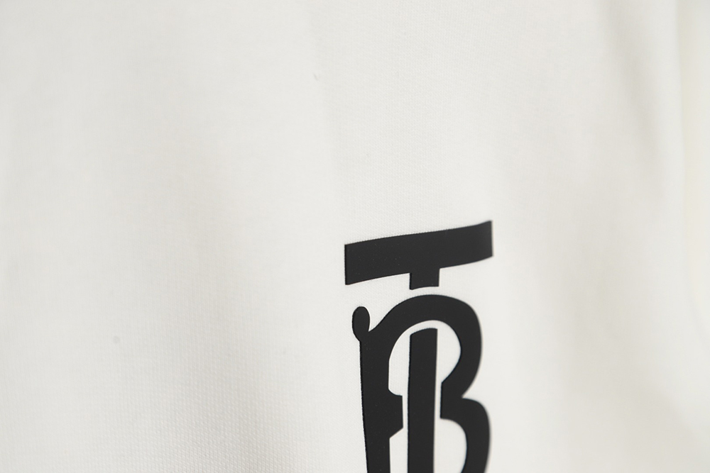 Burberry 23FW classic letter laminated crew neck sweatshirt