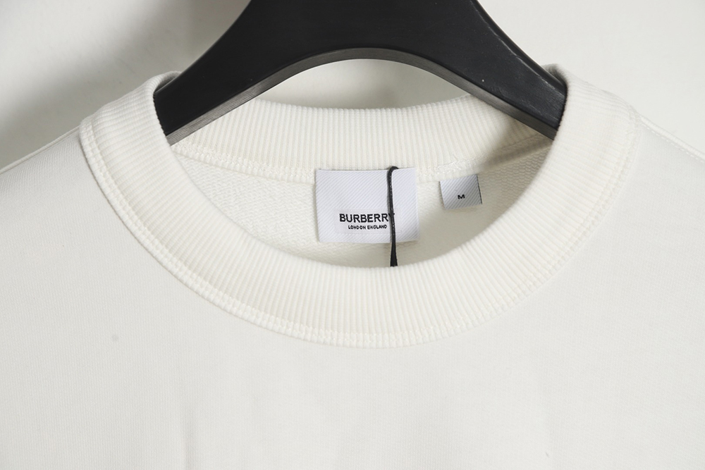 Burberry 23FW classic letter laminated crew neck sweatshirt