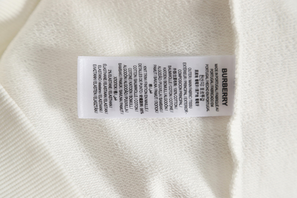 Burberry 23FW classic letter laminated crew neck sweatshirt