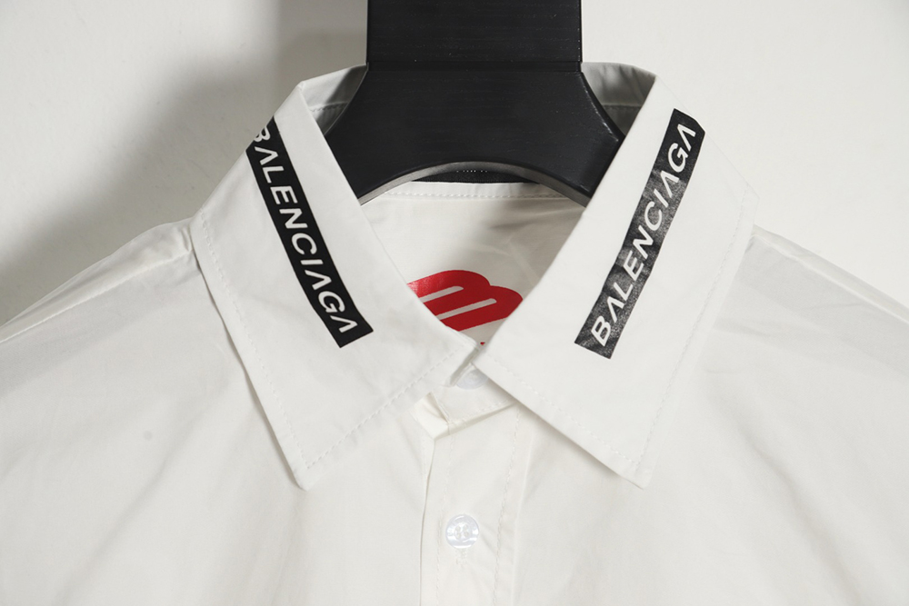 Balenciaga 23ss all-over printed racing style long-sleeved shirt