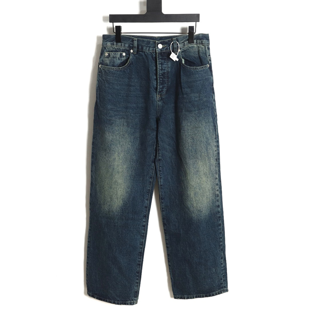 Dior 23FW vintage suede logo jeans