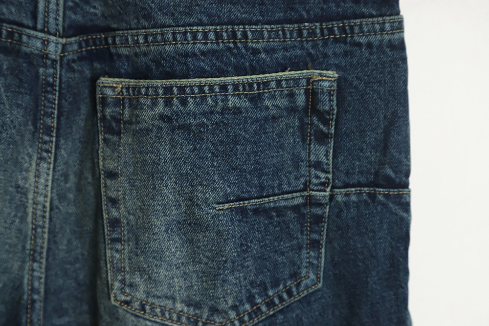 Dior 23FW vintage suede logo jeans