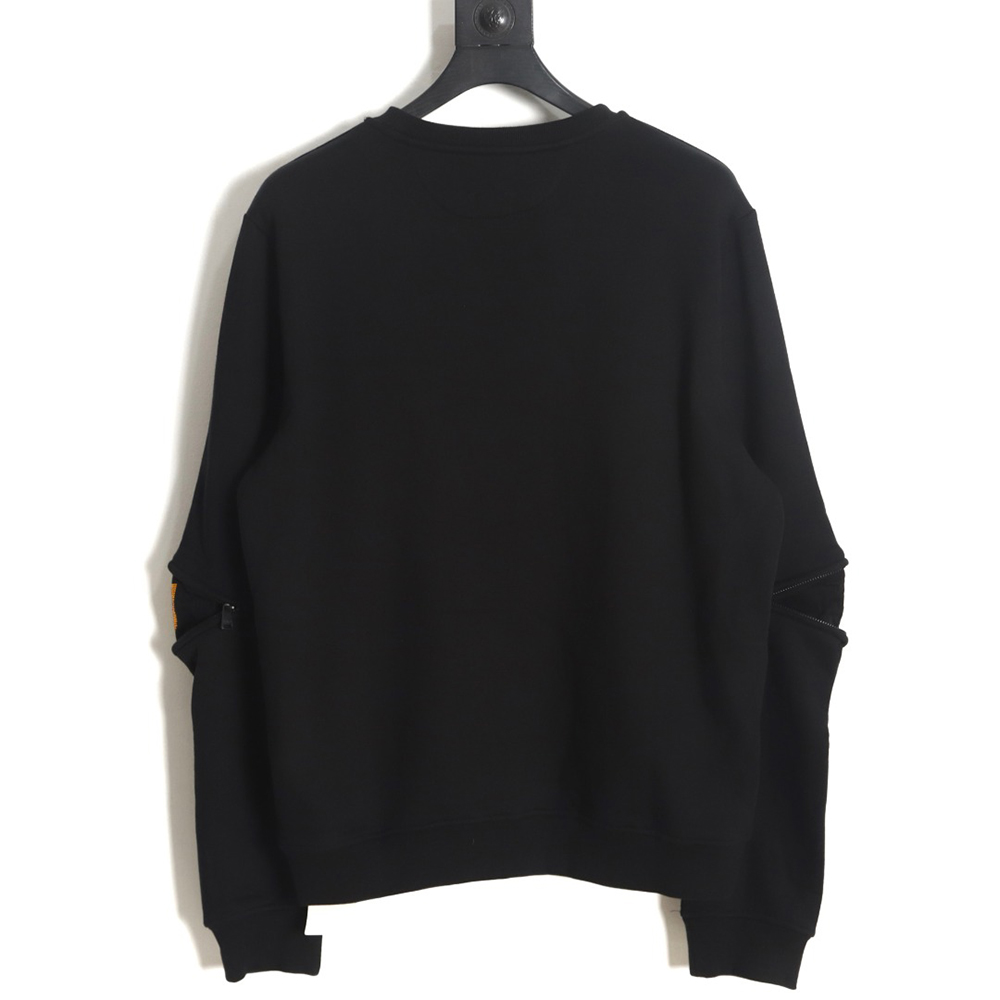 Fendi Diamond Sleeve Little Monster Glasses Crew Neck Sweatshirt