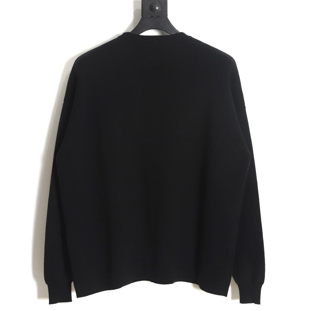 LOEWE 23FW jacquard pocket knit sweater