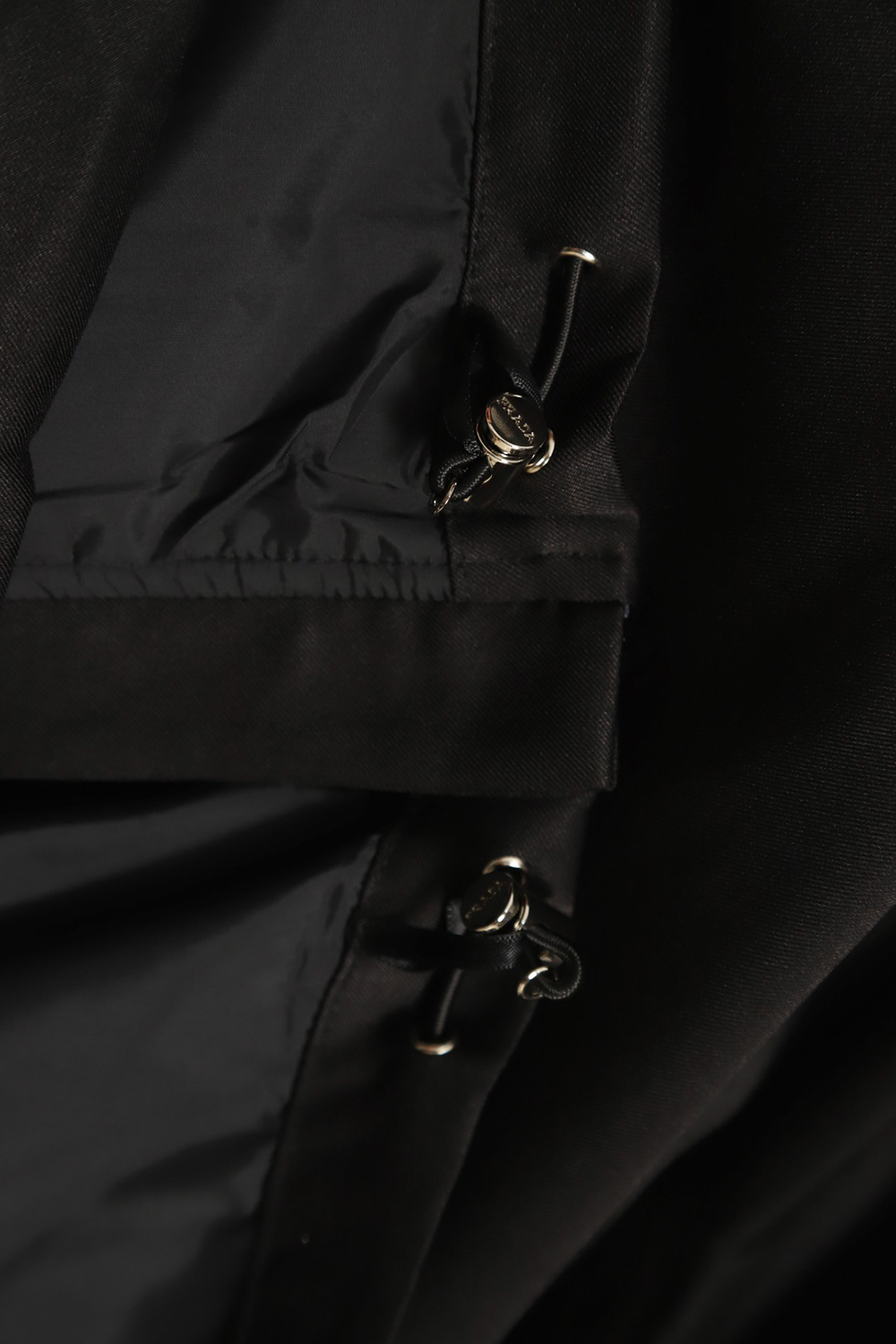 Prada 23FW vertical zipper lapel triangle nylon windproof jacket