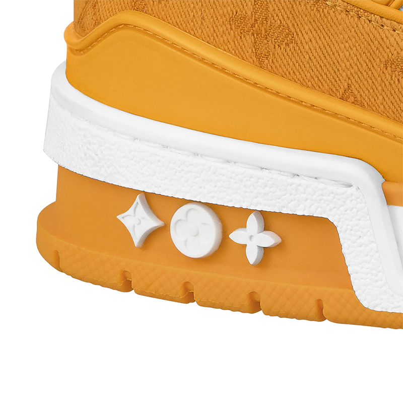 Louis Vuitton Trainer Low ''Yellow Monogram Denim''